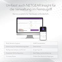 NETGEAR 8-Port Ultra60 PoE Multi-Gigabit Ethernet Plus Smart Switch (MS108TUP): Managed, mit 4 PoE++ und 4 PoE+ bei 230 W, optionales Insight Cloud Management, Desktop- oder Wandbefestigung – Ansicht 5