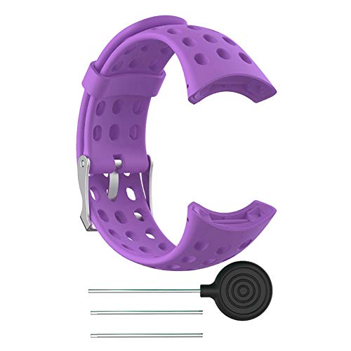Armband - Silikonkautschukarmband Silikonkautschuk Herren Smartwatch Armbandarmband Kompatibel mit M1 M2 M4 M5(lila)
