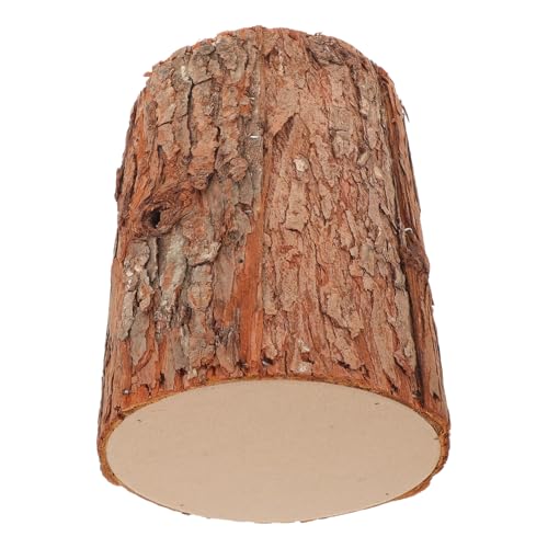 WEKADRIN Base de Madera Realista para Exhibición Soporte Rústico de Tronco Artificial para Decoración de Árbol de Navidad Portavelas de Tealight y Soporte para Fotografía y Centros de Mesa