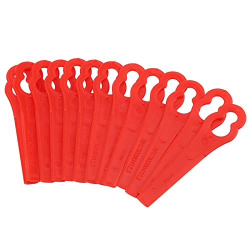 Image of 100 Pack Trimmer Blades Replacement, ABS Plastic Grass Trimmer Blades Compatible with FRT18A FRT18A1 FRT20A1 and Art 46155, Garden Weed Eater Cutting Blades