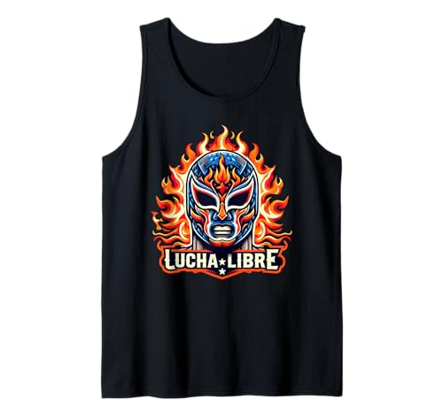 Máscara Luchador Luchador Lucha Libre Camiseta sin Mangas