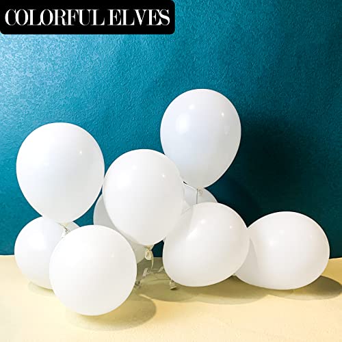 Image of 100pcs Small White Balloons 5 inch Mini White Latex Helium Balloon for Wedding Party Decorations