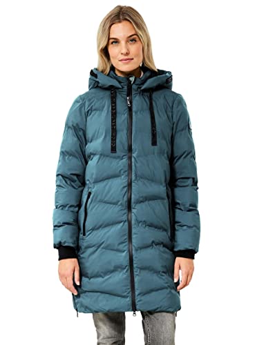 CECIL Damen B100734 Steppmantel, Petrol Blue, XL