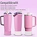 2 Pcs Silicone Boot for Owala 40oz & 30oz FreeSip Sway Tumblers, Protective Bottom Bumper Anti-Slip Sleeve Accessories for FreeSip Sway Water Bottles, Dishwasher Safe and BPA Free(Cream)