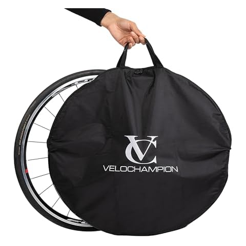 VeloChampion Waterproof Bicycle Wheel Case for 650b 700c Road Gravel & 26" Mountain Bike Wheels – Travel Bike Wheel Cover (2) Cover