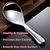 Rice Spoon Thickened Stainless Steel Non-Stick Rice Paddle Rice Scooper, Non-Stick Food Rice Spatula, Easy to Clean, Suitable for Home Hotel Restaurant