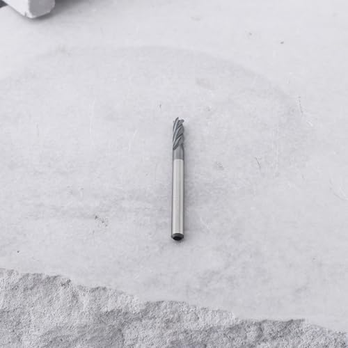 Image of 1pc 1 /8 Inch Carbide Square Nose End Mill Bit 4 Flute Micro Grain Carbide Mill Bits for Hardened Steel Alloy Steel Aluminum Copper 1 /8 x 3 /8 x 1 /8 x 1-1 /2 Inch