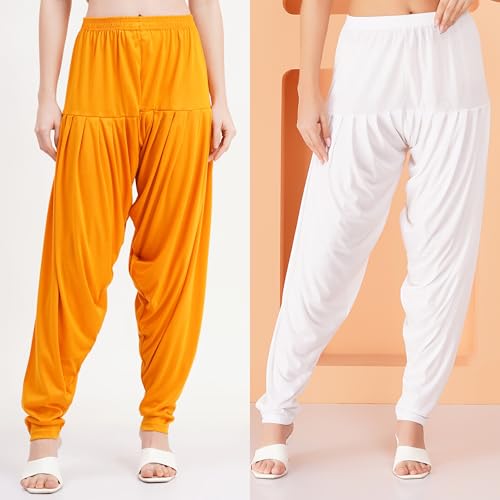 Image of Buy That Trendz Patiala Salwar for Women Relaxed Fit Viscose Patiyala Salwar Harem Bottom Pants