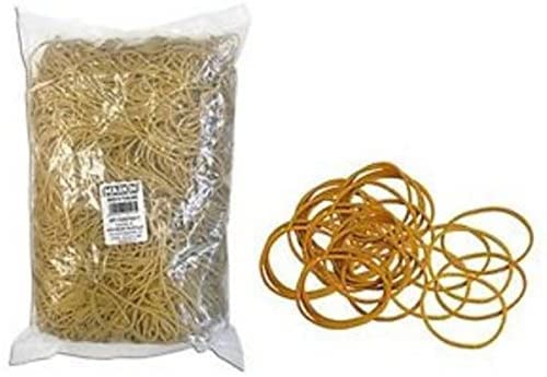 Elastici In Gomma Gialli Ufficio - Diametro 100mm, Spessore 1.5mm, Confezione Da 1 Kg - Foto 2