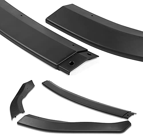 3PCS Front Bumper Lip Kit fit for compatible with 2003-2005 Nissan 350Z Z33, CT-Style Splitter Trim Protection Spoiler, Air-Dam-Chin-Diffuser (Unpainted Matt Black)