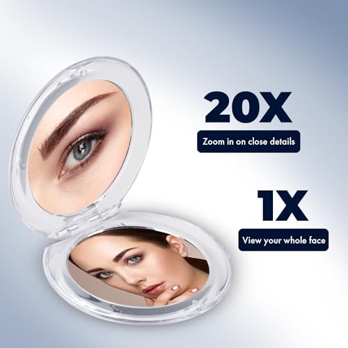 Espejos de maquillaje doble 15x y compacto 20x miniatura 7