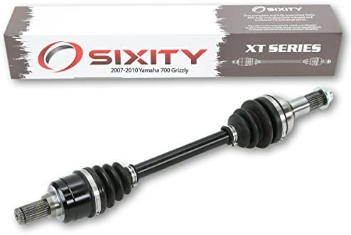 Sixity 2007-2010 for Yamaha 700 Grizzly 4X4 Rear Left Axles XT Back Driver YFM7FGP Complete Side