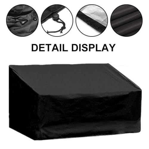 Funda protectora antienvejecimiento para banco exterior negro 6