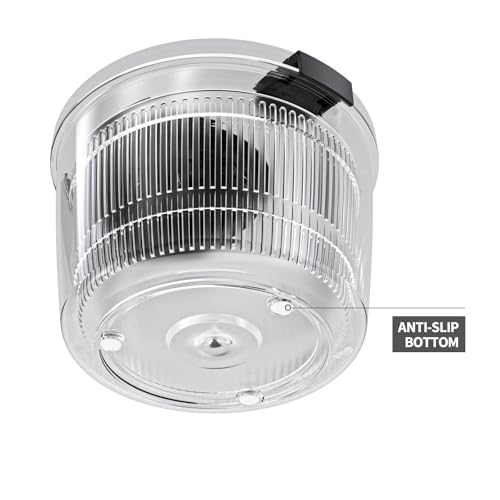 Image of Salad Spinner Lettuce Spinner, Wash, Spin & Dry Salad Greens, Vegetable Washer Salad Dryer with Rotary Handle for Fruits & Vegetables, High Efficiency Vegetable Spinner Kitchen Gadget