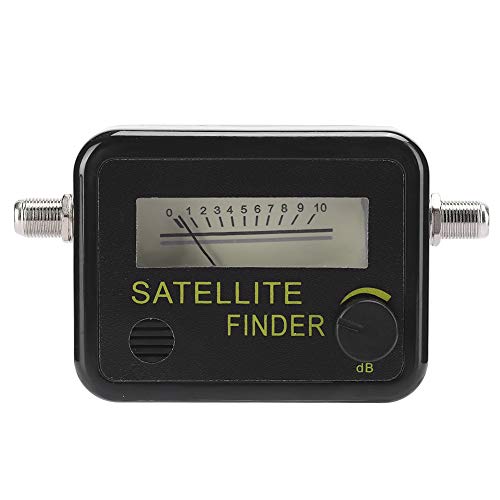 9501 Satellite Finder Strength Meter with Digital Screen, LNB to REC Connector, dB Control for Easy Satellite Antenna Adjustment