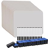 Hisredsun 16 Stück whiteboard klein, Mini Whiteboard a4, abwischbare tafel mit 16 Stiften und 16 Radiergummis, kleines whiteboard für Klassenzimmer, Zuhause und Büro