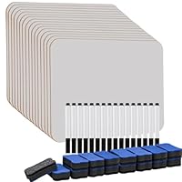 Hisredsun 16 Stück whiteboard klein, Mini Whiteboard a4, abwischbare tafel mit 16 Stiften und 16 Radiergummis, kleines whiteboard für Klassenzimmer, Zuhause und Büro