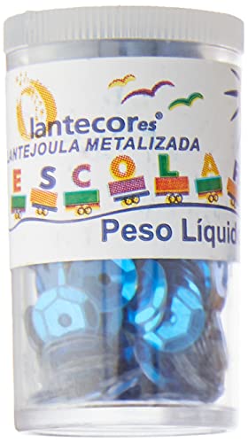Lantecor 53354 Lantejoula Metalizada , Multicores, 12 unidades
