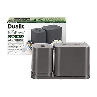 Dualit EcoPress Duo Max Aluminium Coffee Capsule Recycling Tool Premium Eco Friendly Tool Original Size Capsules & Coffee Grounds