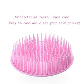 Hair Scalp Brush Dandruff Cleaning Brush Shower Scalp Shampoo Brush Scalp Massager Pack of 4(Green and Yellow)