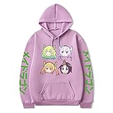 XSLGOGO Anime Miss Kobayashi's Dragon Maid Sudaderas con Capucha Tohru KannaKamui Elma Lucoa Sudaderas Miss Kobayashi Sudaderas Japonés Kawaii Pullover Cosplay Traje Jumper para Fans