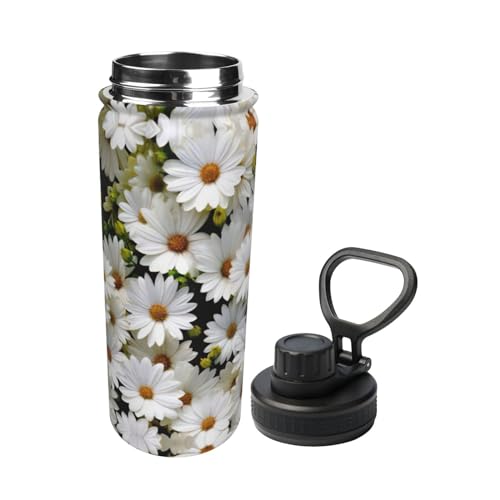 Bouteille d'eau isotherme en acier inoxydable 532ml marguerite