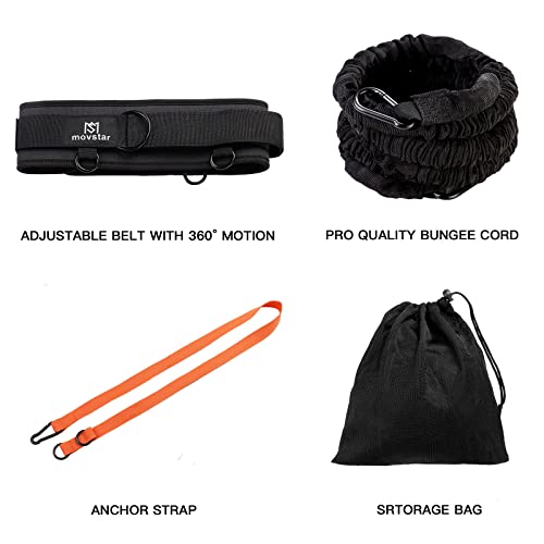 Pseudois Resistance Bungee Band, Running Training Bungee Workout Band, Speed Strength, Basketball And Football Equipment For Improving Strength, Power And Agility #TOP2