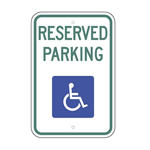 R7-8 Federal Standard Handicap Reserved Parking 12