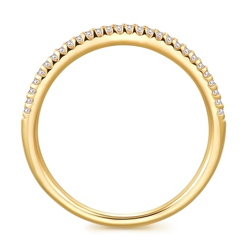 1.5mm Moissanite Wedding Bands for Women, Moissanite Rings for Women, V Shaped Wedding Band3