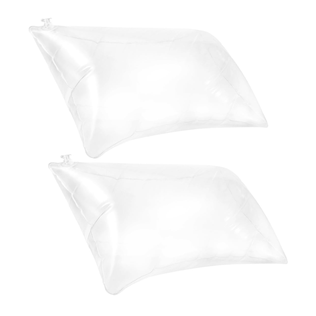 Cabilock 8piezas Almohadas Inflables Transparentes para Viajes Almohadas Ligeras De Aire Cojines De Camping Soporte Cervical Portátil y Práctico
