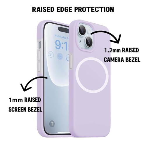 Image of Kratos Soft Silicone Case Cover Compatible with iPhone 14 - Everyday Comfort Protection, Wireless Magnetic Charging Case with Raised Edge Camera & Screen Protection, Shock-Resistant Design