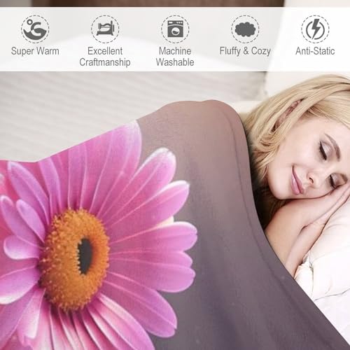 Manta de forro polar Blumes de 150x200 cm mullida para sofa 4