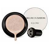Foundation for Older Women, Mushroom Head Air Cushion CC Cream – Moisturizing BB Cream Foundation for Mature Skin, Long Lasting Full Coverage Concealer, Natural Glow for Light to Medium Complexions