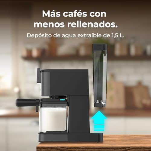 Cafetières Cecotec Power Espresso Coldbrew Latte Oscuro – 1,5L 20 Bars Écran Tactile - vue 9