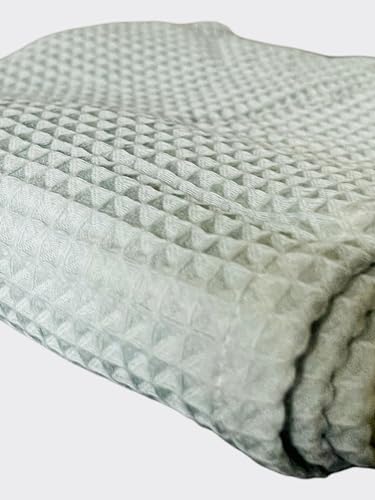 Image of Soft & Cozy Baby Waffle Blanket 43x40in Nursery Blankets for Boys Girls Swaddle Neutral Lightweight Baby and Toddler Throw Blanket Receiving Blanket (Green)