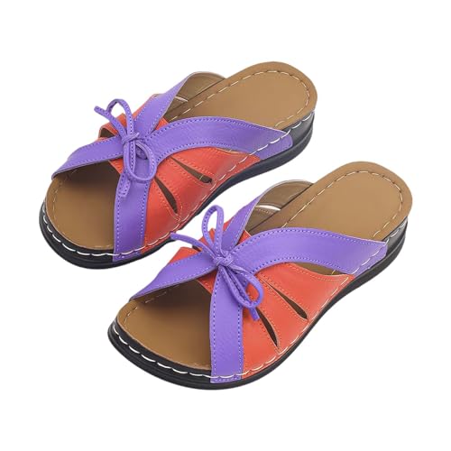Vectry Zapatillas de playa para mujer, zapatillas de tacón huecas, informales, zapatos de fondo, sandalias retro, zapatillas de deporte para mujer, rojo, 37 EU