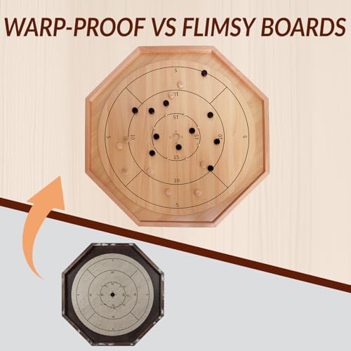 Juego de mesa Crokinole 30 pulgadas edición deluxe miniatura 5