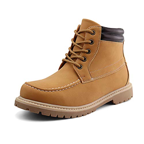 JABASIC Kids Ankle Snow Work Boots Boys Girls Outdoor Lace-up Hiking Shoes