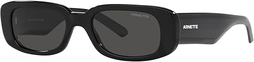 Miniatura 2 de Arnette AN4317 Litty - Gafas de sol rectangulares, color negro y gris oscuro, 1.969 in, NegroGris oscuro