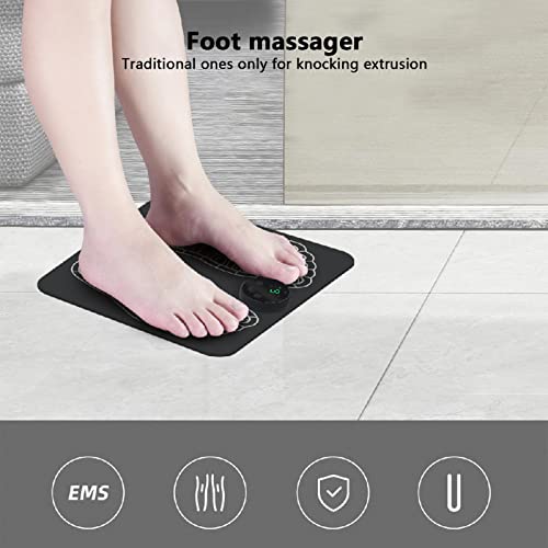 Tapete Massageador de Pés - Tapete de massagem leve de 6 modos para os pés - Almofada de massagem no
