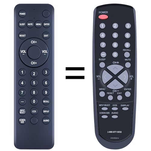 Télécommande Sanyo 076E0RU01A de rechange pour TV modèles DP19649 et 076E0PV031