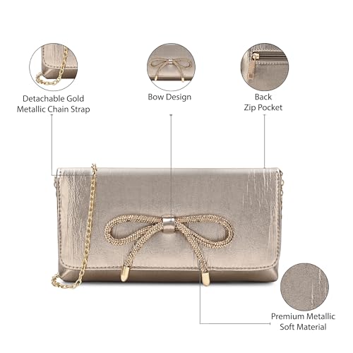 Image of Lavie Women's Crush Bow Emvelope Clutch | Ladies Purse | Gift For Women