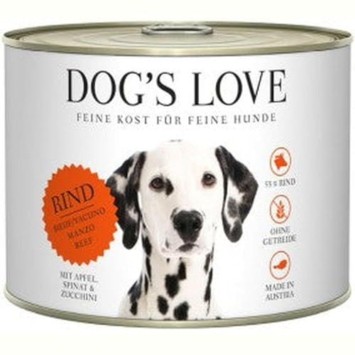 DOG'S LOVE Classic Rind, Pack de 6 (6 x 200 g)