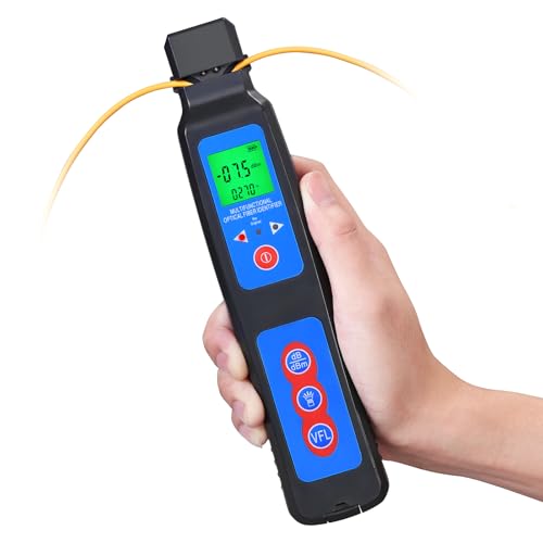 BAOSHLA 40A Fiber Optic identifier OFI 3-in-1 Function 800-1700 with Fiber Optic Cable identifier Detector with LED Light Single Mode/Multi Mode