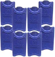 Gelo em Gel Reutilizável Rígido 100 ml Gelotech - Kit com 8 Placas de Gelo Artificial para Cooler, Caixa Térmica e Marmita - Mantém Alimentos e Bebidas Frias por Mais Tempo