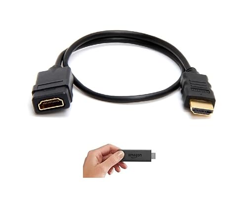TV HDMI 1 Meter Male to Female Extender Extension Wire Cable Lead For Chrome Cast/Amazon Fire Stick/Media Dongles