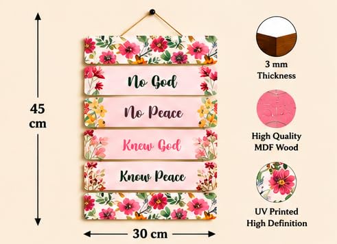 Image of Motivational Quote Wall Hanging for Home Decor | What You Think You Become, What You Feel You Attract, What You Imagine You Create MDF Wooden Wall Art | Office, Living Room & Meditation Decor (WH-38)