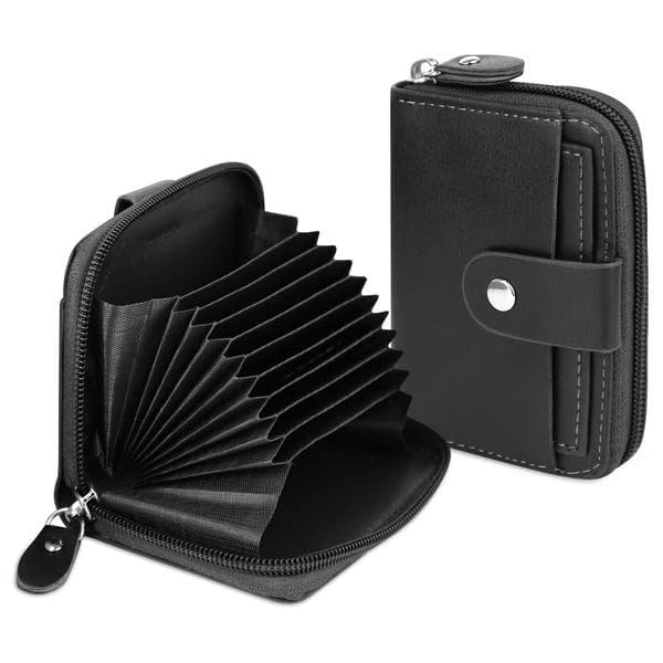 J B ENTERPRISEWallets for Men Leather Original Purses for Men's and Women's RFID Wallet (Black)