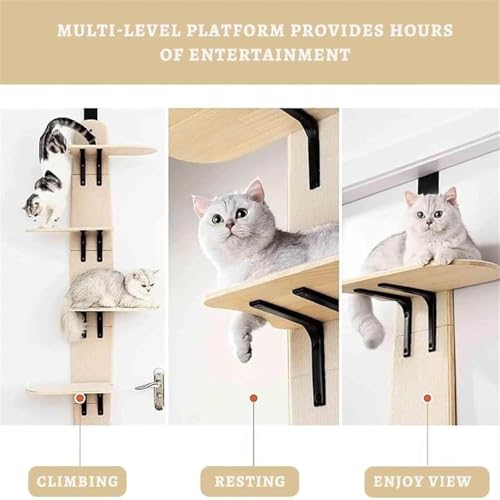 Étagère de saut pour chat suspendue pour éviter l'encombrement - 3