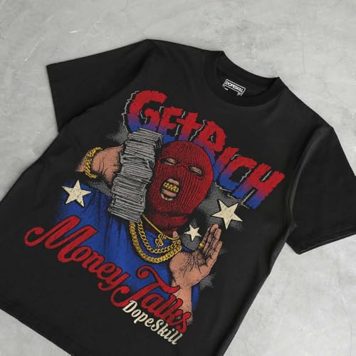Image of DopeSkill Graphic Tee Streetwear Hip Hop Hypebeast Street Style Unisex T-Shirt Sneaker Colour Matching Shirts Cool Flexing
